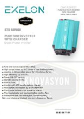 Teknovayon Arge Exelon 12 V 1000W Tam Sinüs Şarjlı UPS inverter