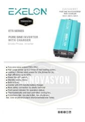 Teknovayon Arge Exelon 12 V 3000W Tam Sinüs Şarjlı UPS inverter
