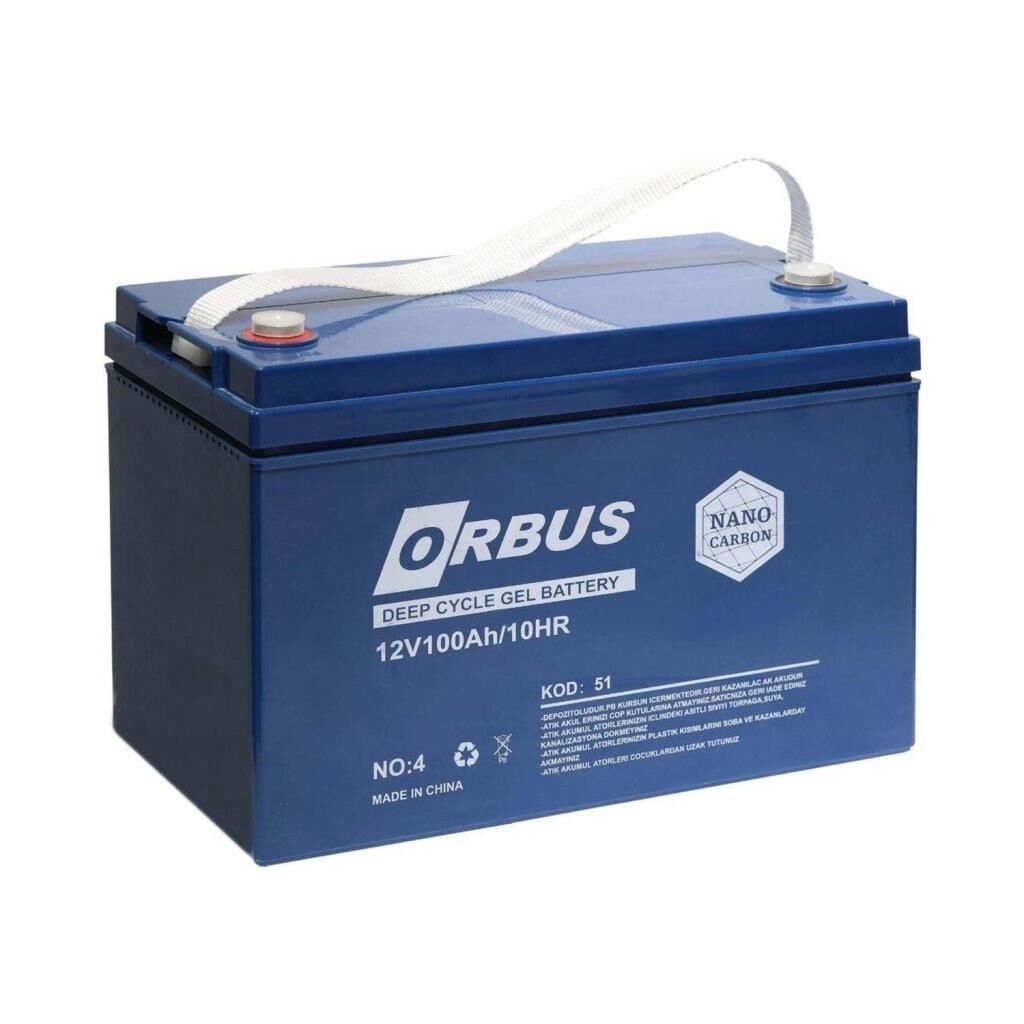ORBUS 12 VOLT 100 AMPER GEL BATTERY CARBON GEL BATTERY DEEP CYCLE Gel Battery