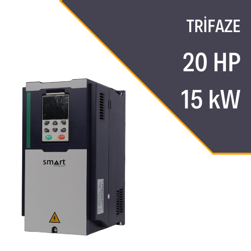 SMART 20HP Solar Pompa İnverter (Yeni Nesil) VFD-500-15K