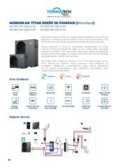 TommaTech 9kW Titan Serisi Isı Pompası (MonoFaze)