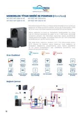 TommaTech 9kW Titan Serisi Isı Pompası (MonoFaze)