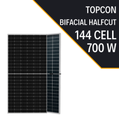LEXRON TOPCON BIFACIAL 700W 10BB HALF CUT  GÜNEŞ PANELİ