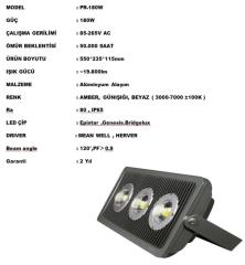 180 WATT 220 VOLT LED PROJEKTÖR