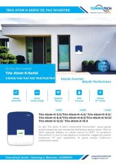 TommaTech Trio Atom K 10.0kW Three Phase Inverter On Grid Inverter