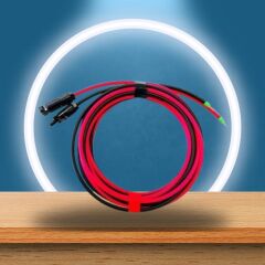 Solar cable Solar panel charge control terminals MC4 6mm cable- 5m black- 5m red Connector