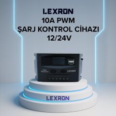 LEXRON 10A PWM ŞARJ KONTROL CİHAZI