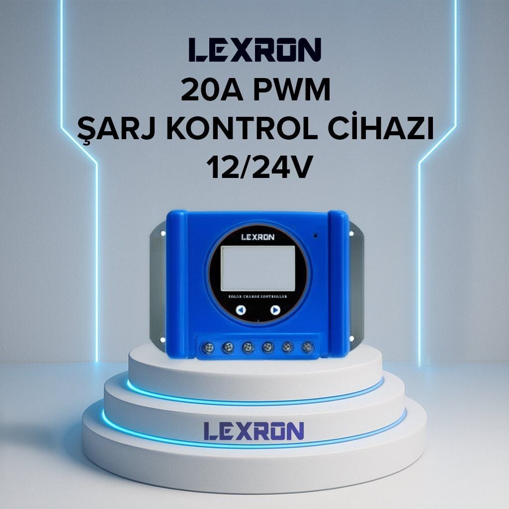 LEXRON 20A PWM ŞARJ KONTROL CİHAZI